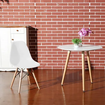 

Eiffel Dining Table Round Kitchen Table Dining Table Modern Office Conference Table Coffee Table Natural beech wood legs White