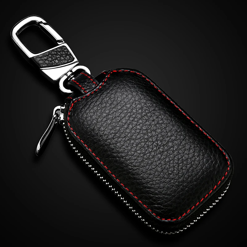For Volkswagen New LaVida plus Sagitar Tiguan l Ling Du Baolai Replacement Leather Car Key Case With Zipper Key Ring Car cover