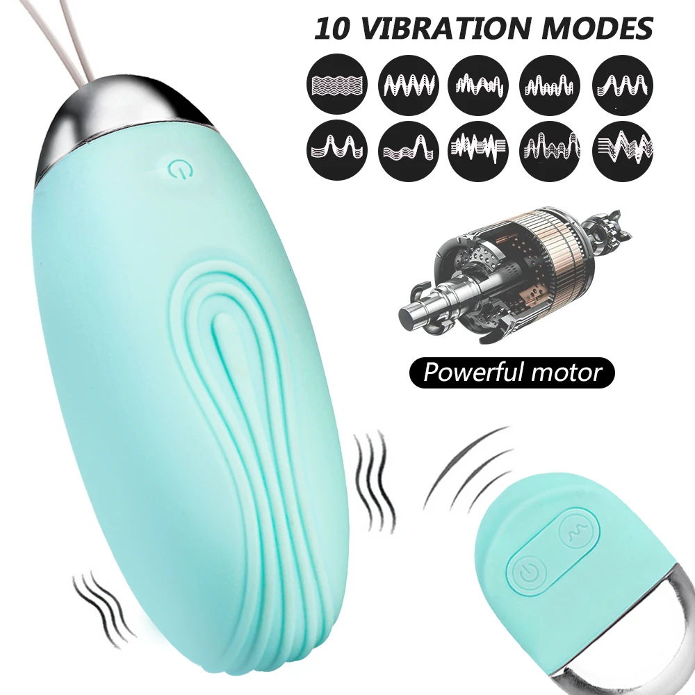 Vibrating Egg Vaginal Massager for Women Kegel Exerciser G spot Stimulator Jump Egg Remote Control 10