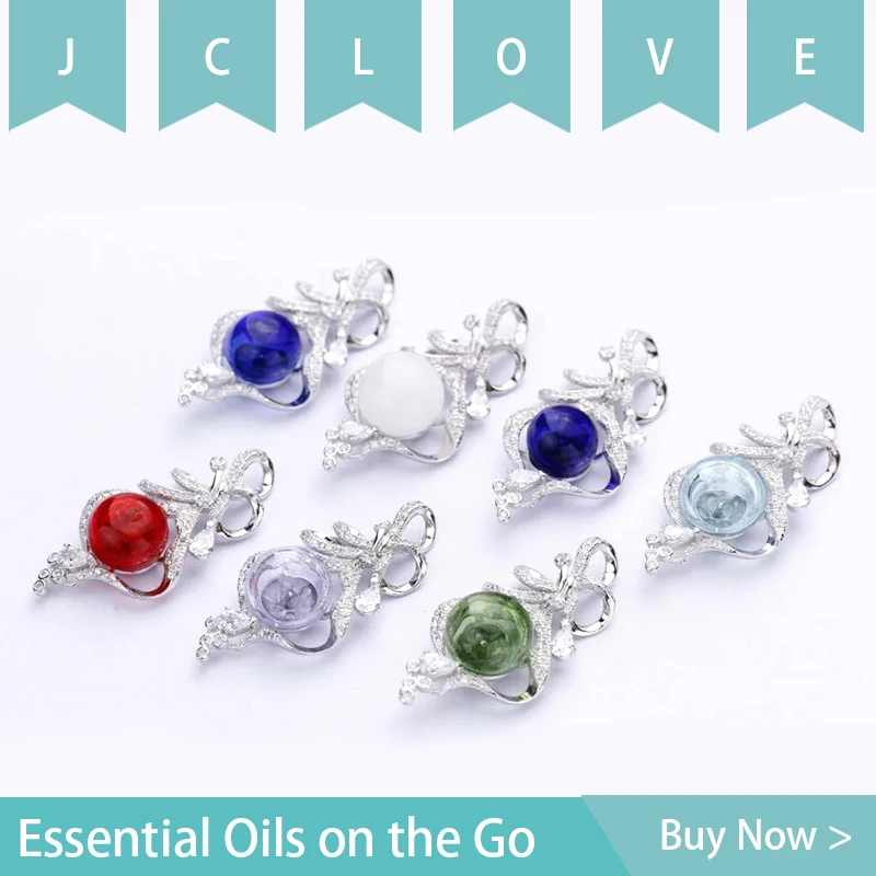 

Jclove 925 Silver Zirconia Chain Necklace Essential Oils For Aromatherapy Jewelry Essential Oil Aromatherapy Diffuser Necklace