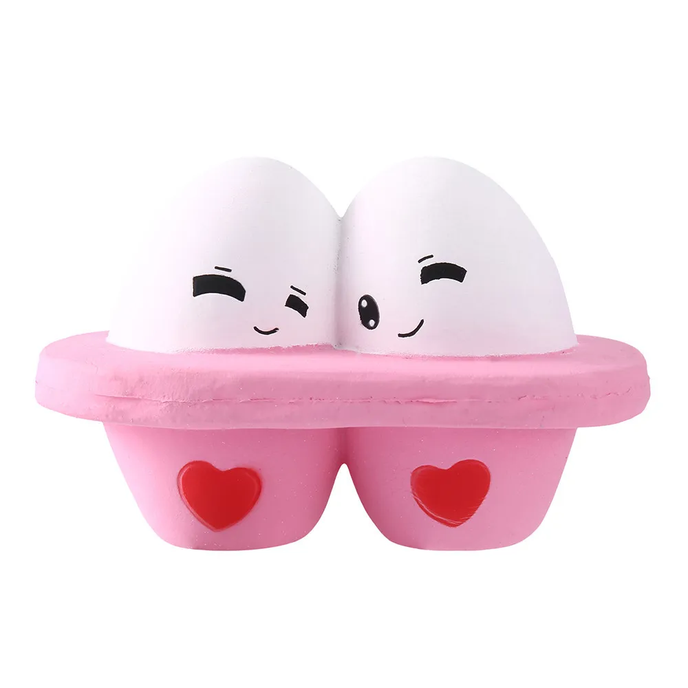 Kawaii Cartoon Cute Egg Squishy Slow Rising  Stress Reliever Toy decompression Slow rebound toy kids toys doll #B