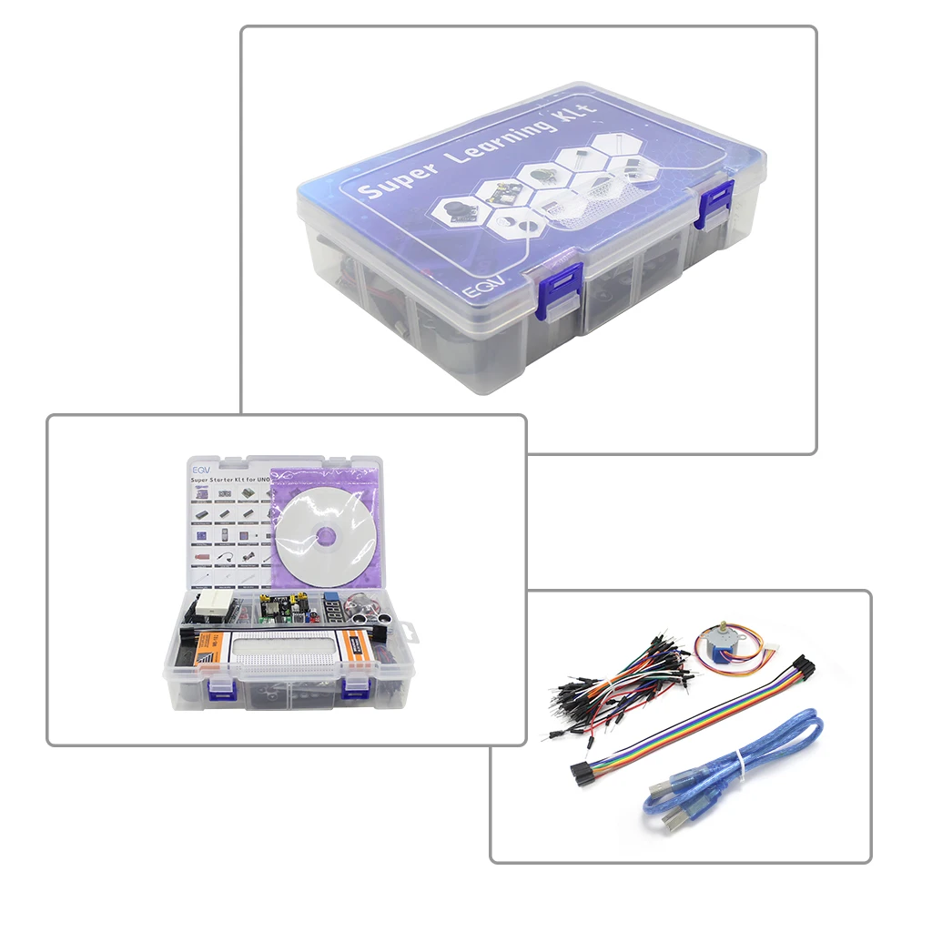 ELEGOO UNO Project Super Starter Kit with Tutorial, 5V Relay, UNO R3, Power  Supply Module, Servo Motor, 9V Battery with DC, Prototype Expansion Board