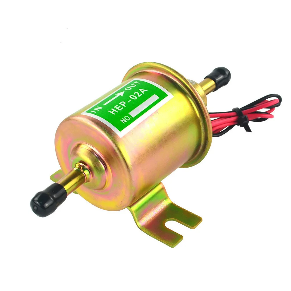 

HEP-02A Electronic Fuel Pump 12V Low Pressure Bolt Fixing Wire Diesel Petrol for Car Carburetor Motorcycle ATV