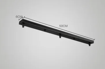 50cm Long Plate LukLoy современный светодиодный яркий подвесной светильник для кухни, подвесной светильник для кухни, подвесной светильник для обеденного стола, макарон, лофт, кухонная лампа - Цвет корпуса: 50cm Long Plate
