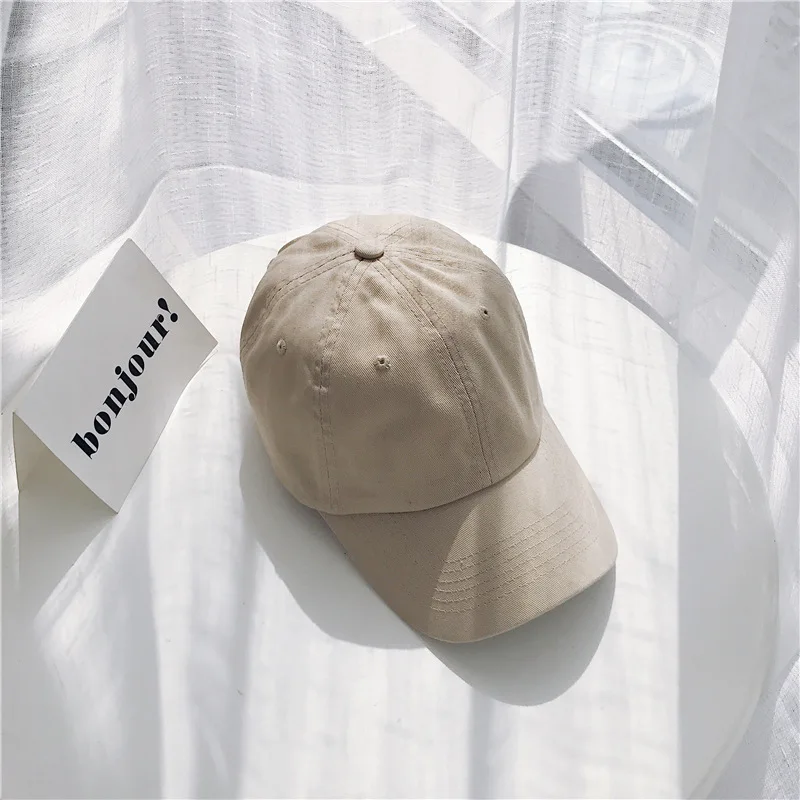 Sports Hats Outdoor Baseball Cap Men's Women Casual Solid Color Summer Unisex Plain Curved Sun Visor Hip-Hop Cap Hat Adjustable  (12)