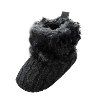 

Baby Toddler Infant Girls Snow Boots Soft Sole Prewalker Crib Shoes (0~6 Month Length:4.3" US:2.5, )