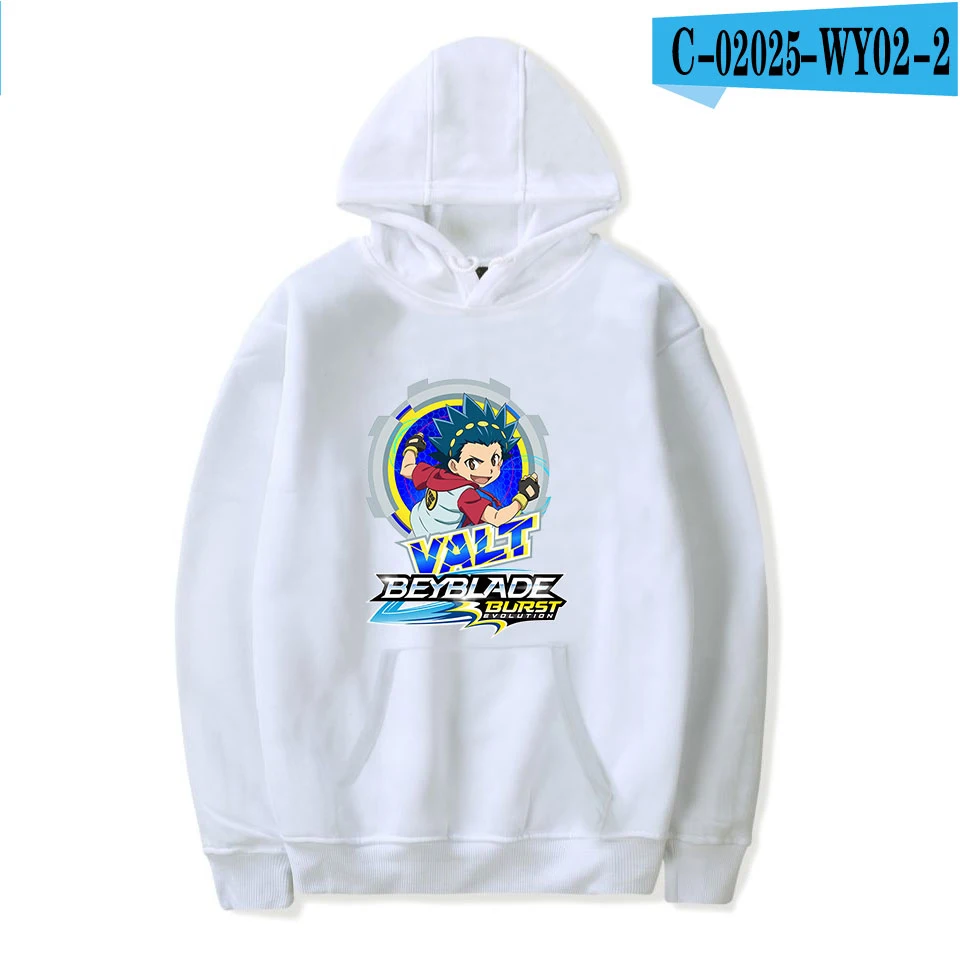 white Толстовки Beyblade Burst эволюционные свитшоты для мужчин и женщин Harajuku худи с принтом пуловеры красные для мальчиков и девочек Популярные Осенние Топы - Цвет: white