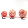 10pcs/lot 8mm 10mm 12mm  Pink Coral Round Lotus Beads Fit Bracelet Necklace Loose Spacer Coral Beads For Jewelry Making DIY ► Photo 2/5