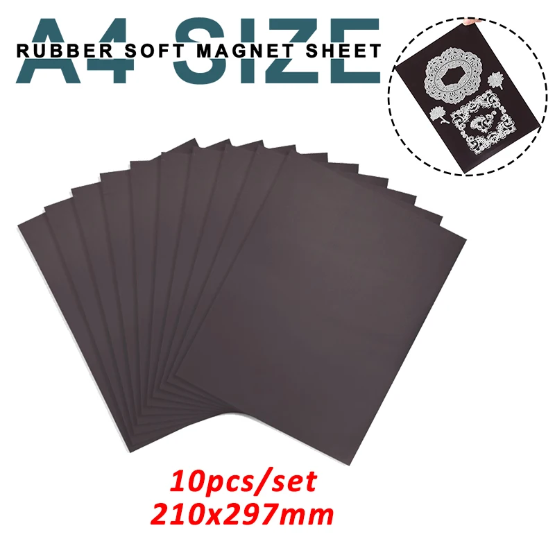 A4 Size 10pcs/set Rubber Soft Sheets For Crafts Cutting Dies