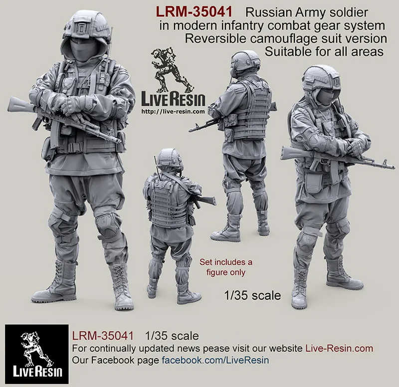 Живая Смола LRM 35041 1/35 российский армейский солдат в современной пехотной системе