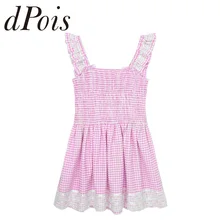 Мужское, взрослое, без рукавов, гофрированное, растягивающееся, женское, клетчатое, обшитое кружевом, платье с бантом, Детский костюм, мужской сексуальный костюм