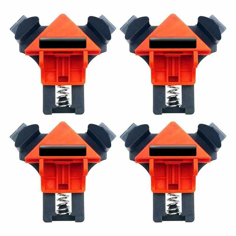 4PCS 90 ° 직각 클립 클램프 코너 홀더 목공 핸드 툴 코너 클램프