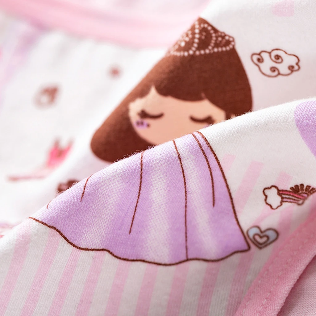 Cute Baby Kids Cartoon Ballet Printed 100% Cotton Panties Briefs Underwear