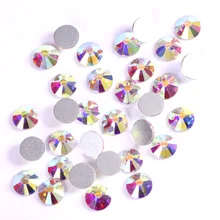 SS3-SS50 кристалл AB Стразы для ногтей не горячая фиксация Стразы блестящие стразы стеклянные стразы для украшения ногтей H0011