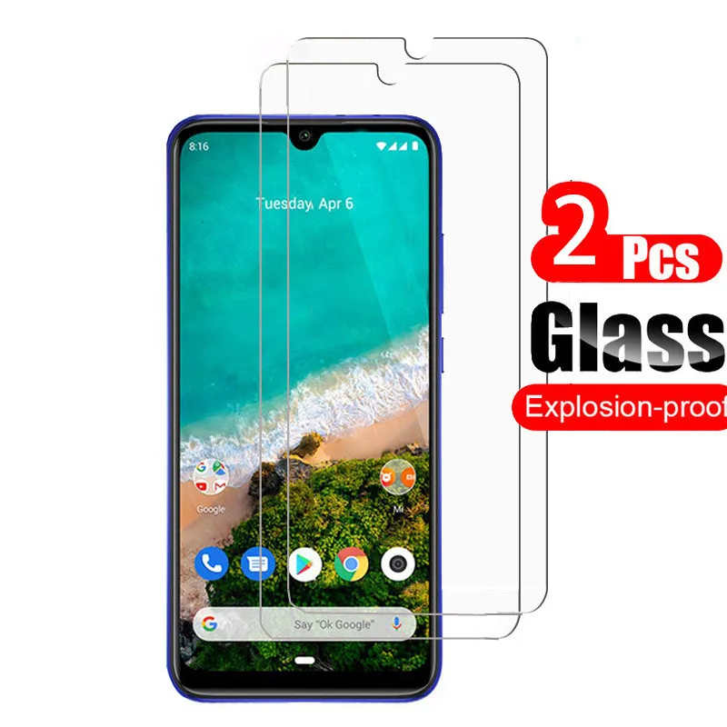 2 шт. стекло для Xiaomi mi A3 a3 Lite защита экрана закаленное xiomi xaomi a 3 3a xio Xia glas | Мобильные