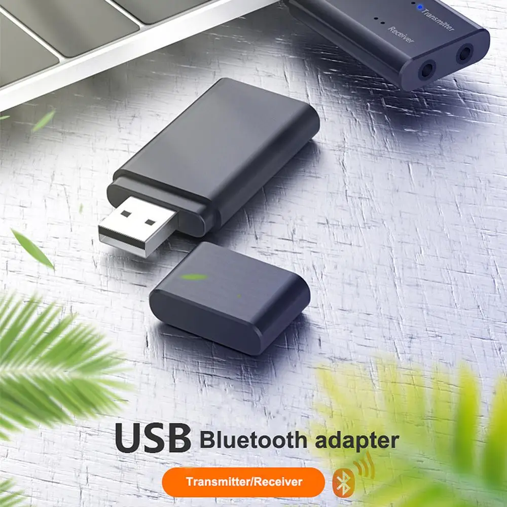 2 in 1 Bluetooth Receiver USB Dual Output Audio AUX 3.5mm Jack Stereo