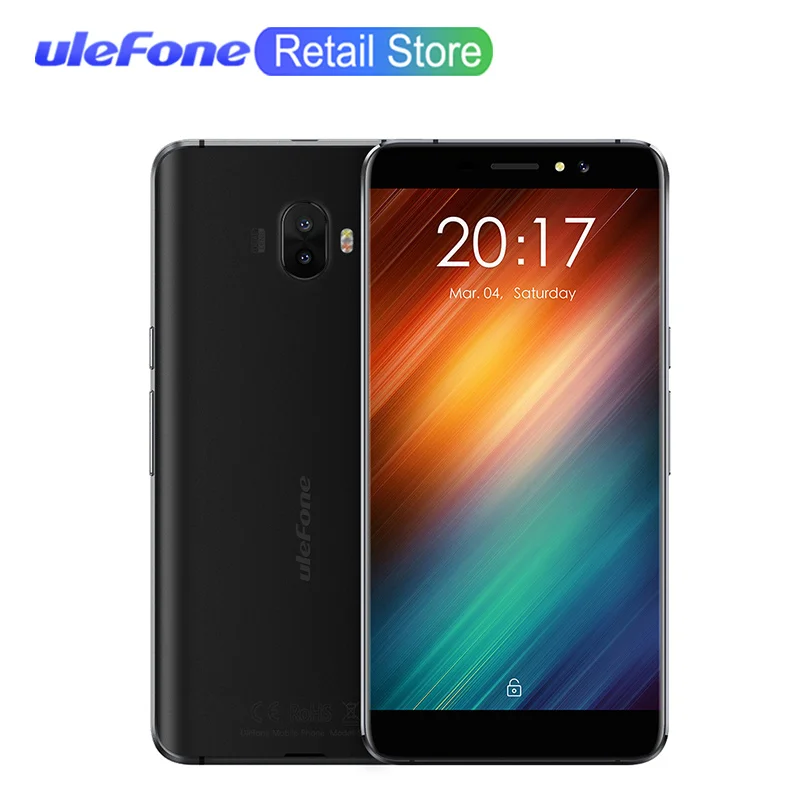 Ulefone S8 отпечатков пальцев 3g Смартфон Android 7 0 5 3 &quotMT6580 четырехъядерный 2 Гб 16 13 МП +
