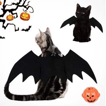 

Funny Dog Cat Costume Bat Wing Cosplay Prop Halloween Bat Fancy Dress Costume Christmas Party Decoration Clothes Pet Products