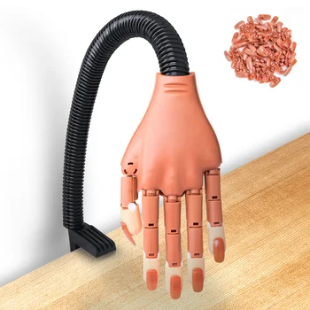 

Nail Practice Hand + 100pcs Nail Set, Adjustable DIY Professional Nail Skills Model, Nail Practice Hand Tool For Training