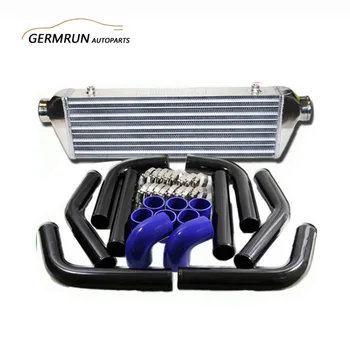 

2.5" Intercooler 27x7x2.5 + Kit Black Piping + Blue Silicone +T Bolts