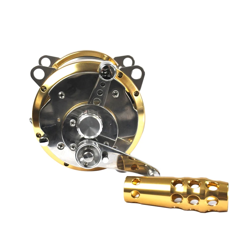 US $220.00 Big Game Fishing Reel 2 Speed Reel Lever Power Drag 361131 4BB 50lbs Trolling Reel Fishing Tackle Sea Conventional Reel