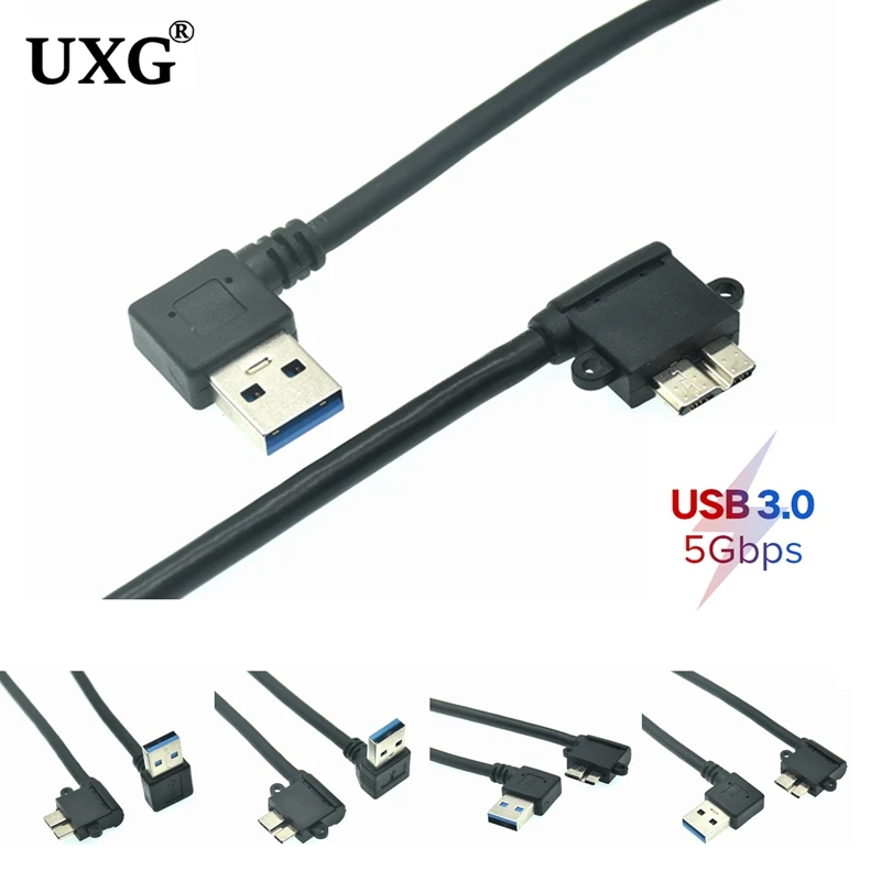 Cable USB 3,0 Micro B para disco duro externo HDD, macho A USB 3,0, corto,  10cm, 20cm, 30cm, 50cm, 1 pie - AliExpress