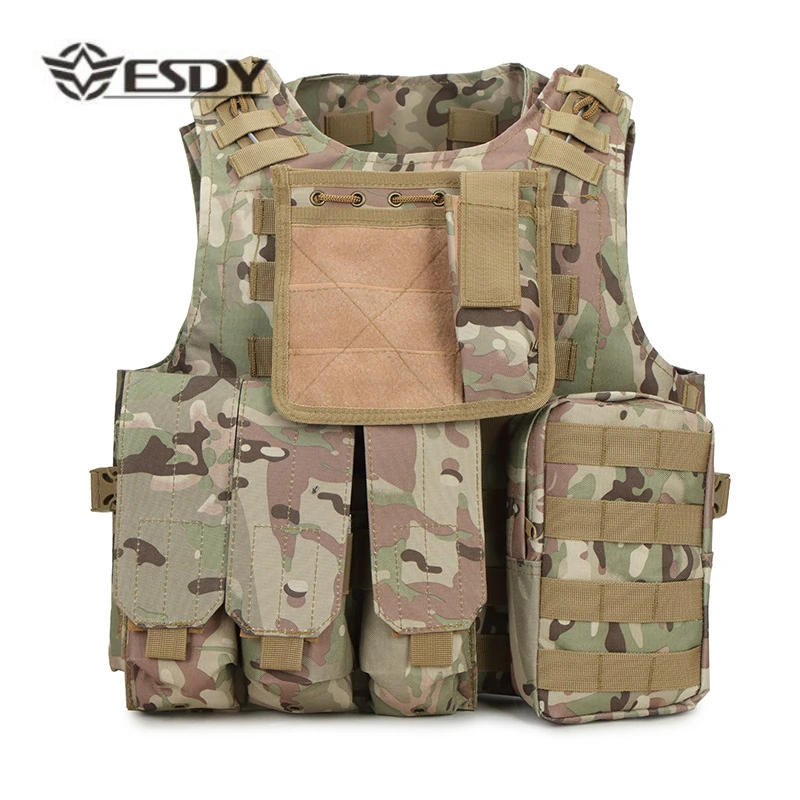 

Outdoor Men Tactical Hiking Vests Military Tactical Combat Assault Plate Carrier CS Vests Hunting Camping Trekking Hiking Vests