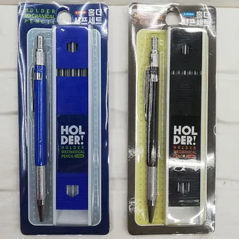 

1Set 2.0mm Novelty Metal Mechanical Pencil High Quality Automatic Pencil With Refills For Kids School Office Supplies Stationery