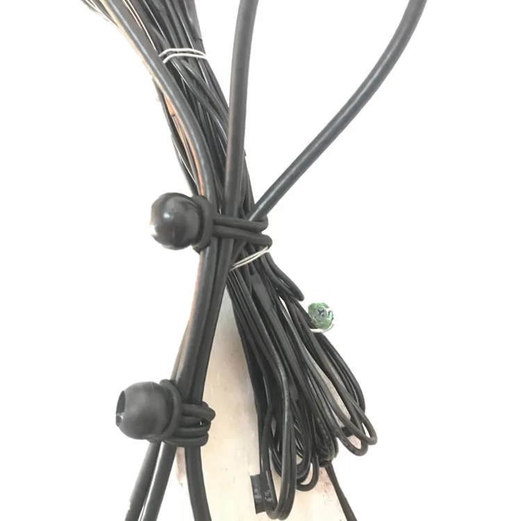 Hot Selling 50PCS Tent High Elastic Ball Bands Plastic Ball Head Bungee Cords Trampoline Baggage Belts Tent Tie