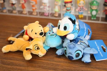 

Disney Cartoon Small Number Stitch Pendant Stitch Gold Plush Key Ring Cute Keychain Gifts for Men Plush Keychain Wallet Chain