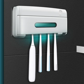 

Automatic Toothbrush Sterilizer Box Ultraviolet Toothbrush Holder Smart UV Light Tooth Brush Disinfection Home Bathroom Set
