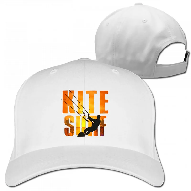 Kite Surf Kiteboarding Kitesurfing Cottons Ors Baseball cap men women Trucker Hats fashion adjustable cap - Цвет: 1-White