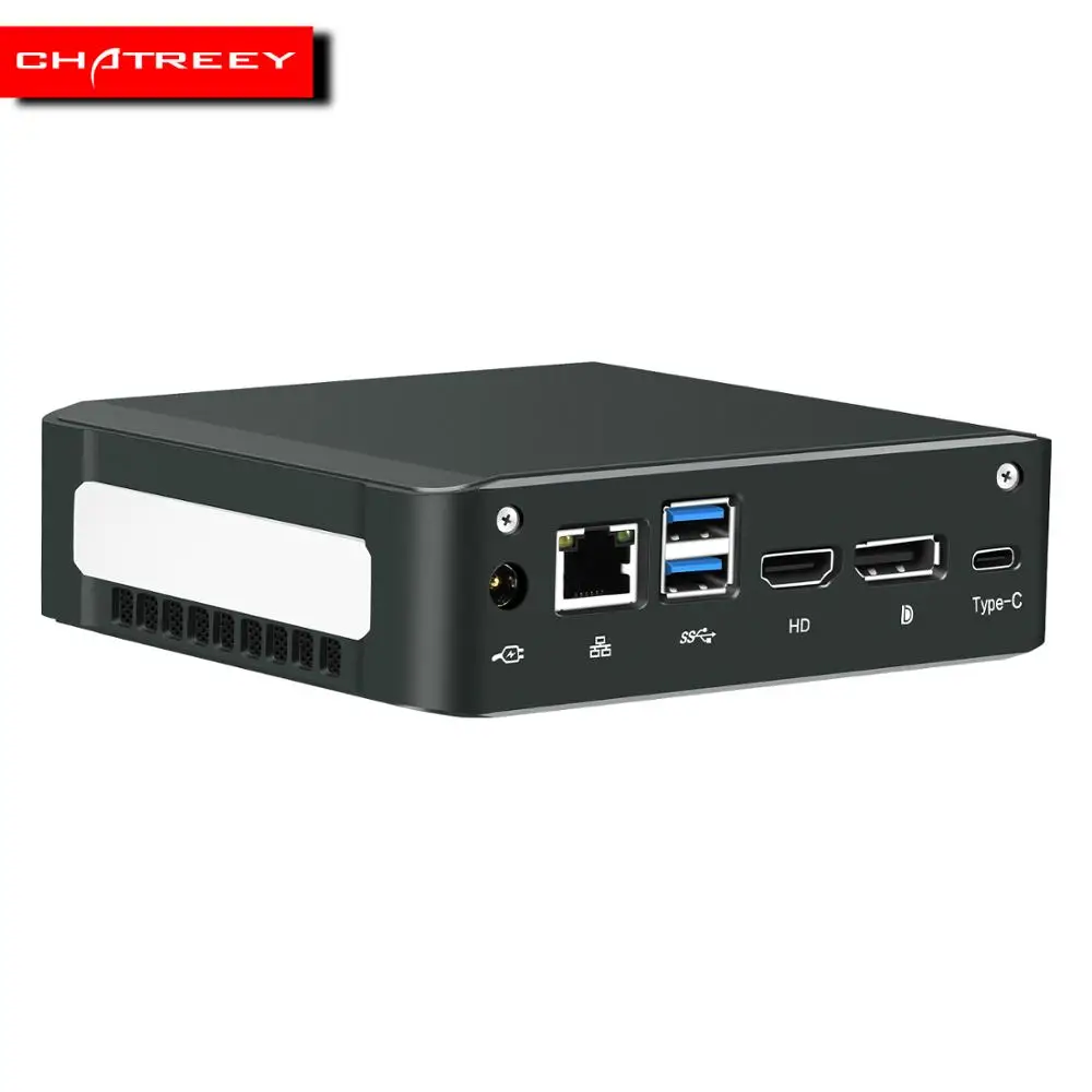 Chatreey NC1 мини ПК Двойной ddr4 канал intel nuc core i5 8265u i7 8565u тройной дисплей DP HDMI type-c настольный компьютер