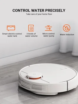 

2020 Xiaomi MIJIA 33W Sweeping Mopping Robot Smart Cleaner 2100Pa Strong Suction Sensitive Obstacle Avoidance APP Control EUPlug