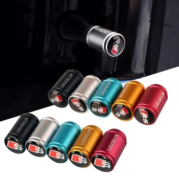 

5 Color Matt Tire Valve Caps for Audi S Line RS S3 S4 S5 S6 S8 RS3 RS4 RS5 RS6 A3 A4 A5 A6 A8 Wheel Stem Valve Cap Decoration