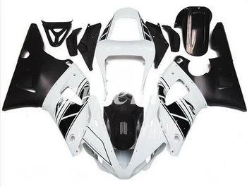 

New ABS Motorcycle bike Full Fairings Kit Fit For YAMAHA YZF-R1 2000 2001 00 01 R1 bodywork set Custom White Black