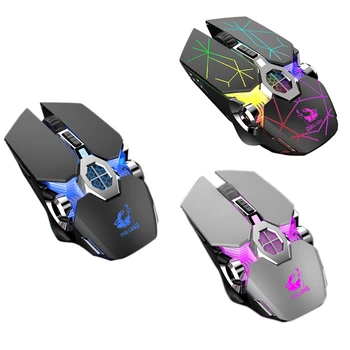 

ZIYOU LANG X13 Wireless Rechargeable Game Mouse Mute RGB Gaming Mouse, Ergonomic LED Backlit Wireless Mice