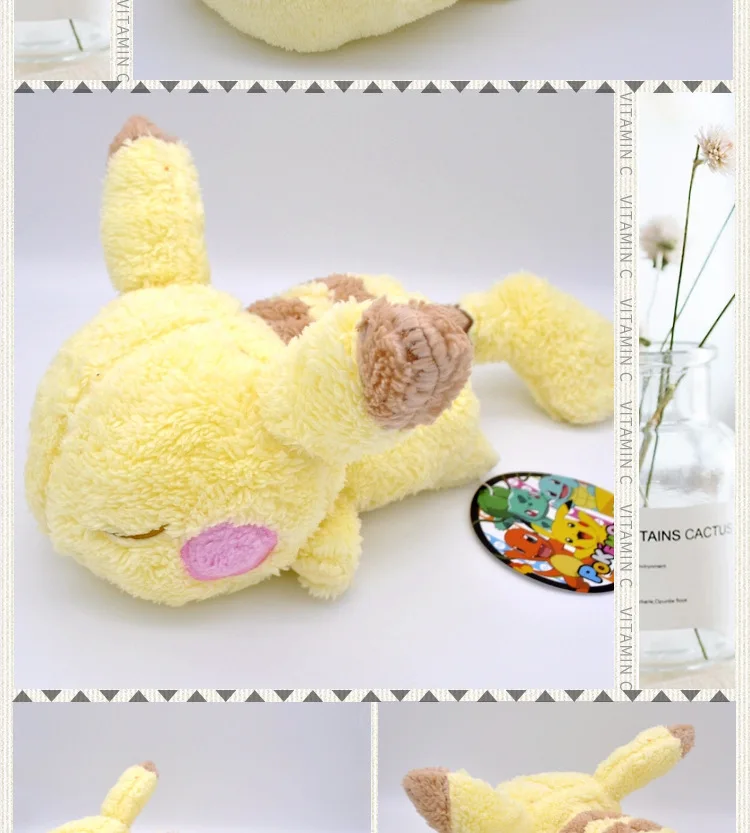 Takara Tomy Pokemon Мягкие игрушки, куклы для детей подарки на день рождения Рождественский подарок 37 см PP Хлопок Пикачу