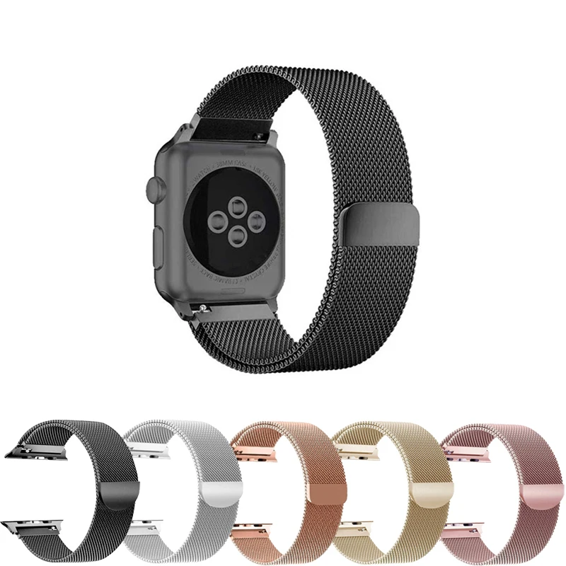 

Strap For Apple watch band 42mm 38mm correa iwatch 44mm 40mm series 4/3/2 stainless steel milanese loop bracelet accessories