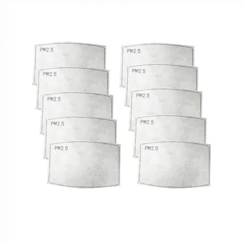 

Men Women Facemask 10 Pcs Pm2.5 Activated Carbon Filter 3d Pollution Adult 2 Topmask Windproof Mouth-muffle For Men Women