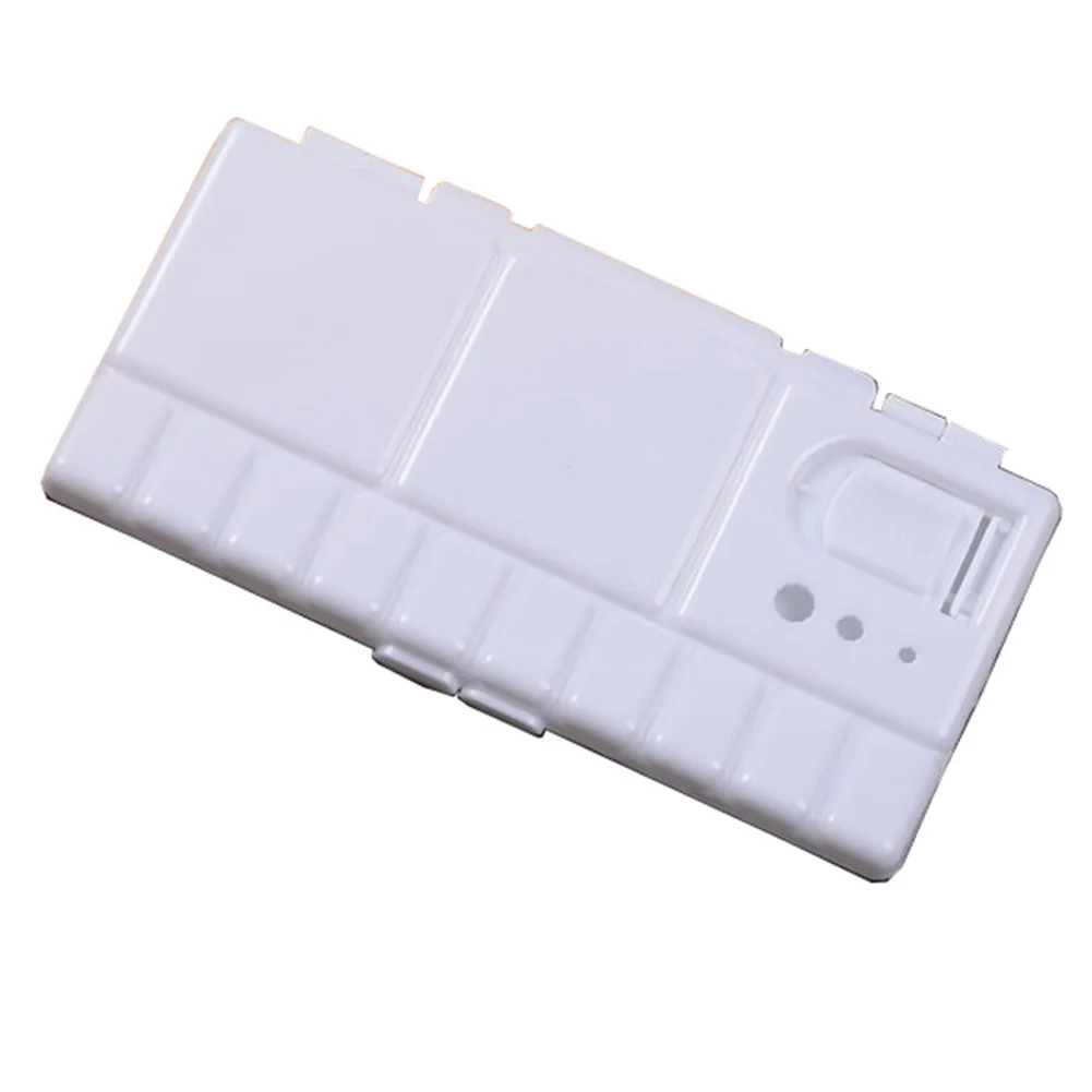 

Art Supplies Tray Watercolor Drawing Tools Palette Flip Folding White Paint Box PP 25 Grids Large