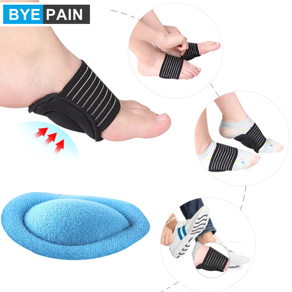 1Pair Breathable Orthopedic Arch Support Insoles Flat Foot Corrector Shoe Pad Cushion Insert Foot Pain Relief for Sports Running 6pcs silicone metatarsal cushion for forefoot pain relief anti slip shock absorbing outdoor sports cushion for high heels