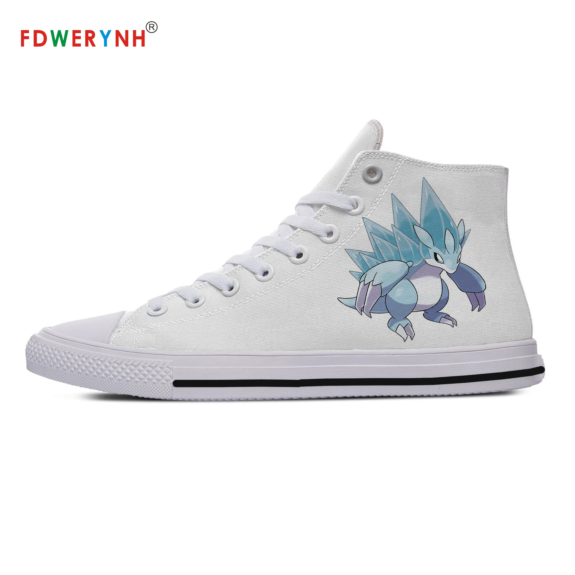 

Canvas Sneakers Design Pocket Monster Sandslash Anime Cartoon Casual High Tops Shoes