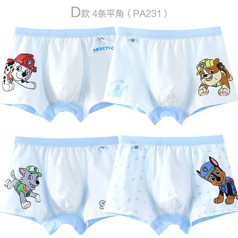 4Pcs/set Genuine Paw patrol everest skye Baby boy Girl Underwear Cartoon Kids Panties Cotton Underpants Children toy doll - Цвет: PA231