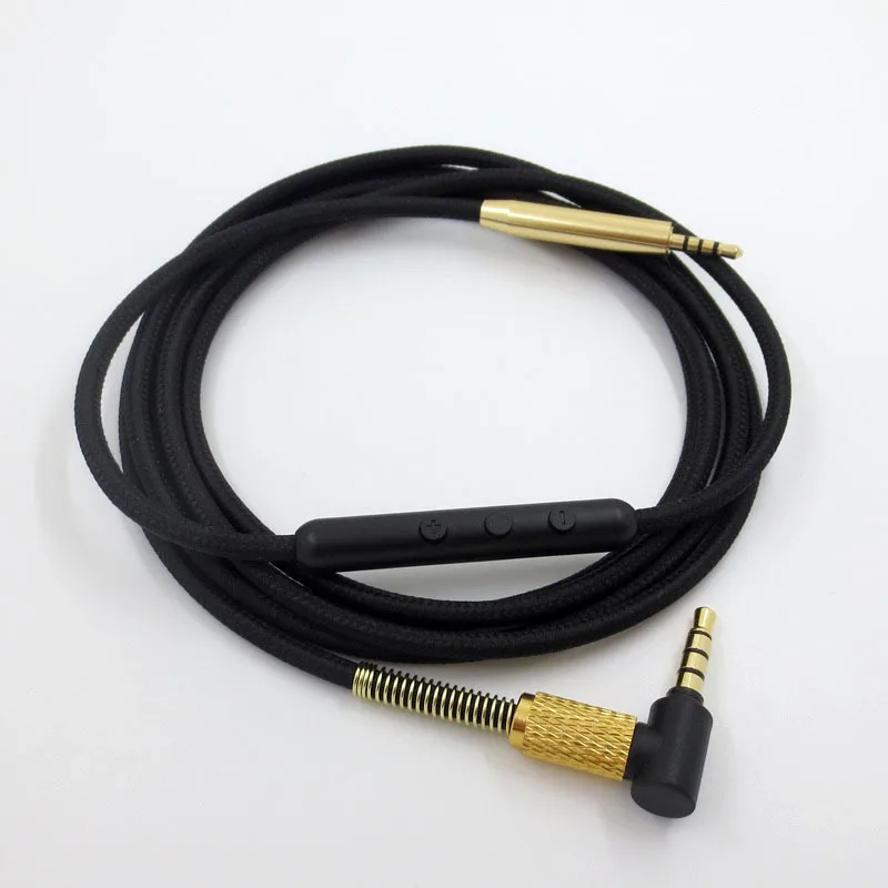 

For Bose QC25 QC35 2.5 Y50 Y40 live2 pairs of 3.5 wire headset cable Cord with Mic Remote Volume Control for iPhone Android