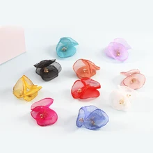 

10pcs/lot Colored Tassel Findings Flower Silk Polyester Charms Pendant Drop Earring Tassel for Jewelry DIY Graft Making
