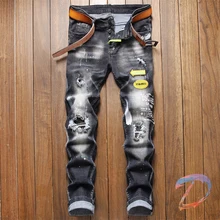 DSQ2 pantalones vaqueros desgastados para hombre, Jeans desgastados informales de alta calidad, estilo Hip Hop