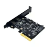 USB 3.1 PCIE Raiser Card Dual Reversible USB 3.1 Gen 2 Type-C Ports PCI-E PCI Express X4 SATA 15Pin Connector 10Gbps Add On Card ► Photo 2/6