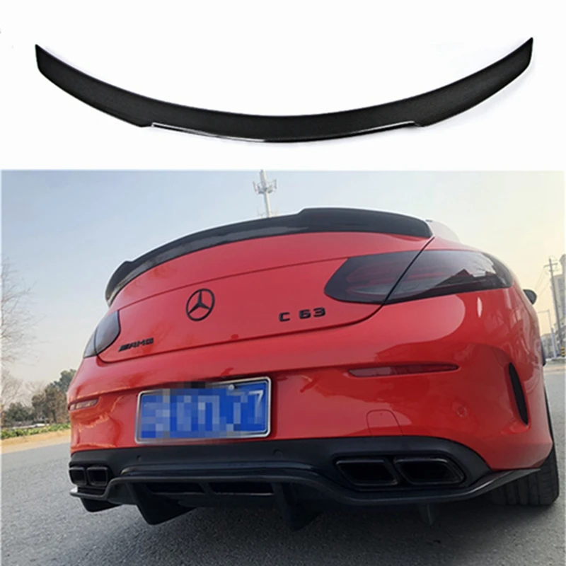 

C Class 2DOORS 4DOORS FD Style Carbon Fiber Rear Roof Spoiler For Mercedes Benz W205 Coupe 2015-2017 C63 AMG C200 C250 C350