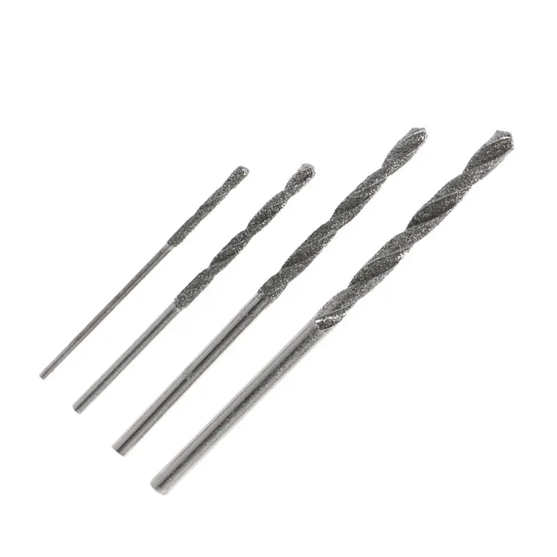 

20Pcs 1mm 1.5mm 2mm 2.5mm Diamond Coated Twist Drill Bits Set For Glass Soft Metal Tile Stone